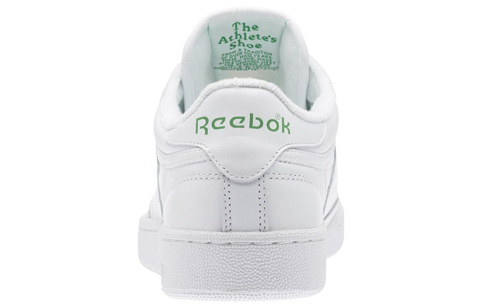 Спортивные кеды мужские Reebok Club C 85 Archive Pack белые-зеленые, 43 EU