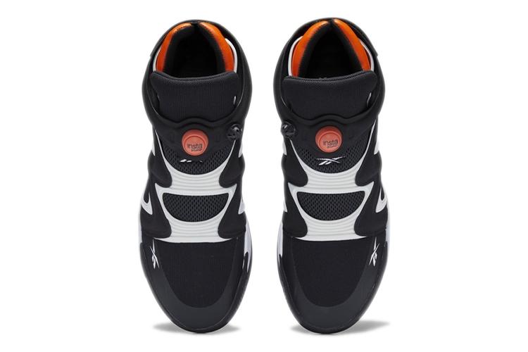 Кроссовки мужские Reebok Instapump Fury Zone черные, белые, оранжевые, 40 EU