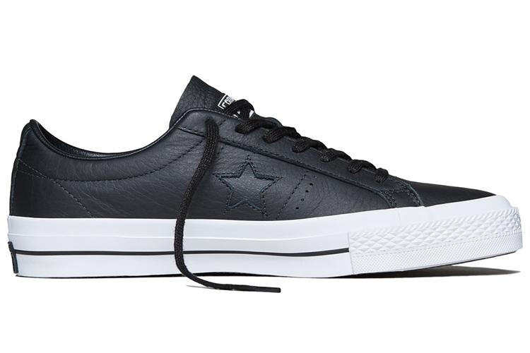 Кроссовки унисекс Converse One Star Leather черно-белые, 35.5 EU
