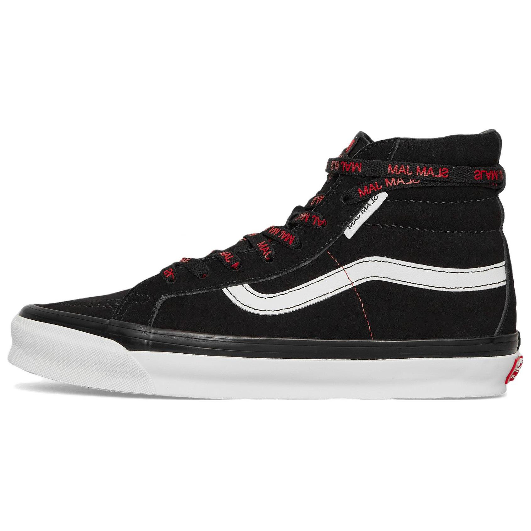 Кеды унисекс Vans SK8-Hi OG LX x Slam Jam черные, 42 EU