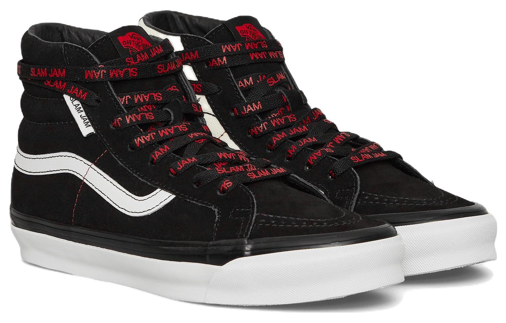 Кеды унисекс Vans SK8-Hi OG LX x Slam Jam черные, 42 EU