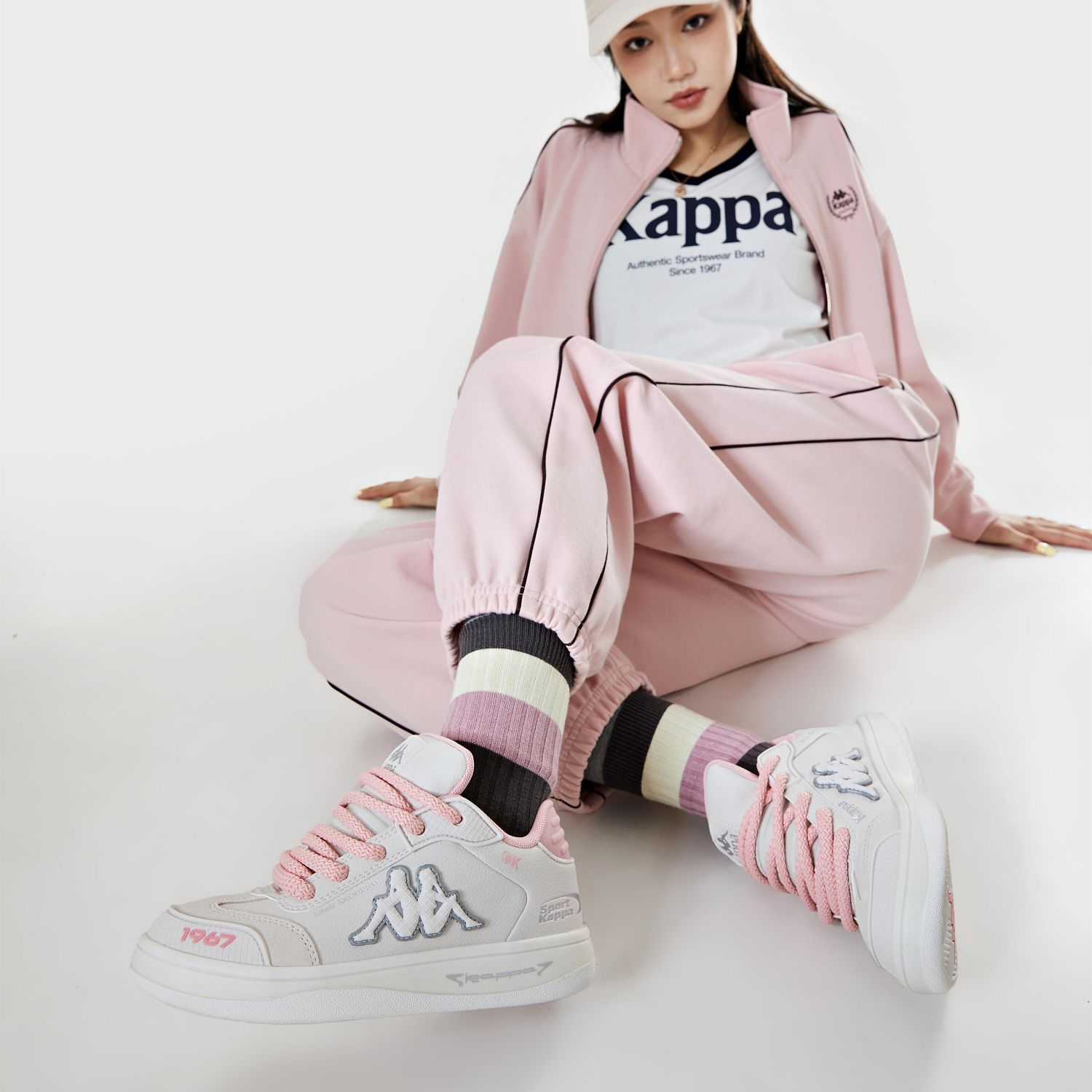 Кеды женские Kappa K0D85CC02F-133 розовые, 36 EU