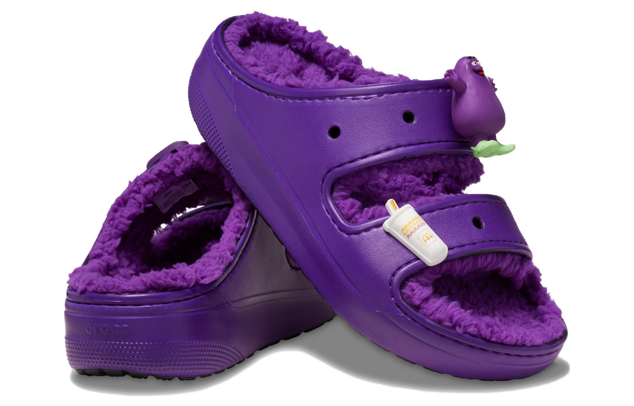 Шлепанцы унисекс Crocs Classic Cozzzy фиолетовые, 37-38 EU