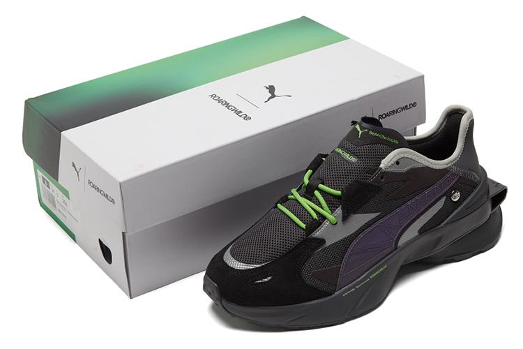 Кроссовки унисекс PUMA Pwrframe Op 1 черно-синие, 35.5 EU