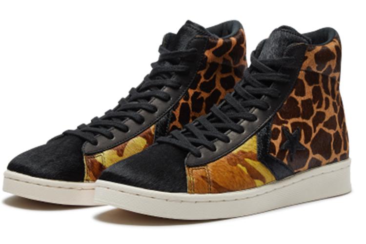 Кеды унисекс Converse Pro Leather High Pony Hair черные, 36 EU