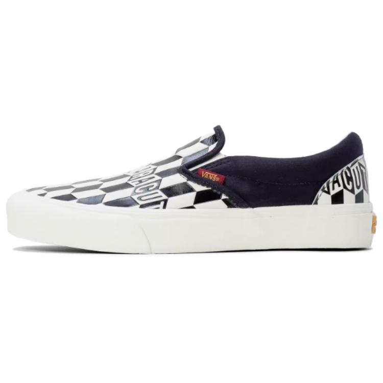Слипоны унисекс Vans Baracuta X Classic Slip On черные в клетку