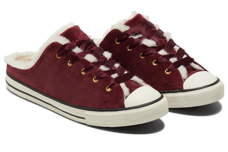 Шлепанцы женские Converse Chuck Taylor All Star Dainty Mule burgundy-white, 37 EU