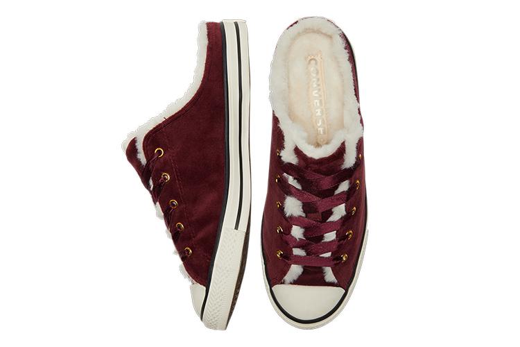 Шлепанцы женские Converse Chuck Taylor All Star Dainty Mule burgundy-white, 37 EU