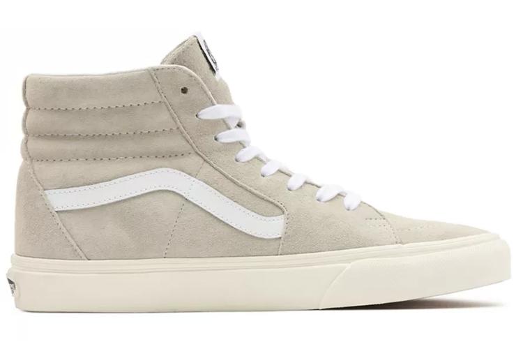 Кеды унисекс Vans Sk8 Hi Pig Suede бежевые, 36 EU