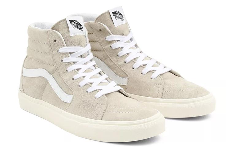 Кеды унисекс Vans Sk8 Hi Pig Suede бежевые, 36 EU