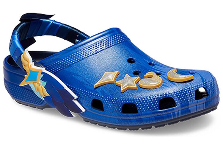Шлепанцы унисекс HONOR OF KINGS x Crocs Classic Clog синий-золотой, 38-39 EU