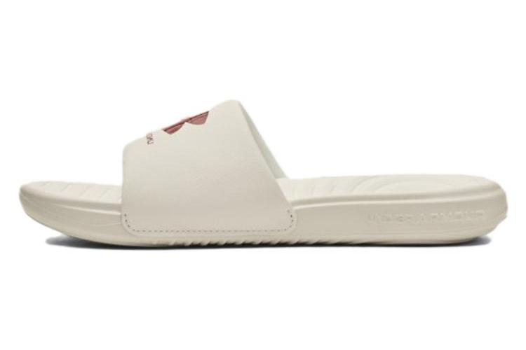 Шлепанцы женские Under Armour Ansa Fixed Slide ivory red fusion