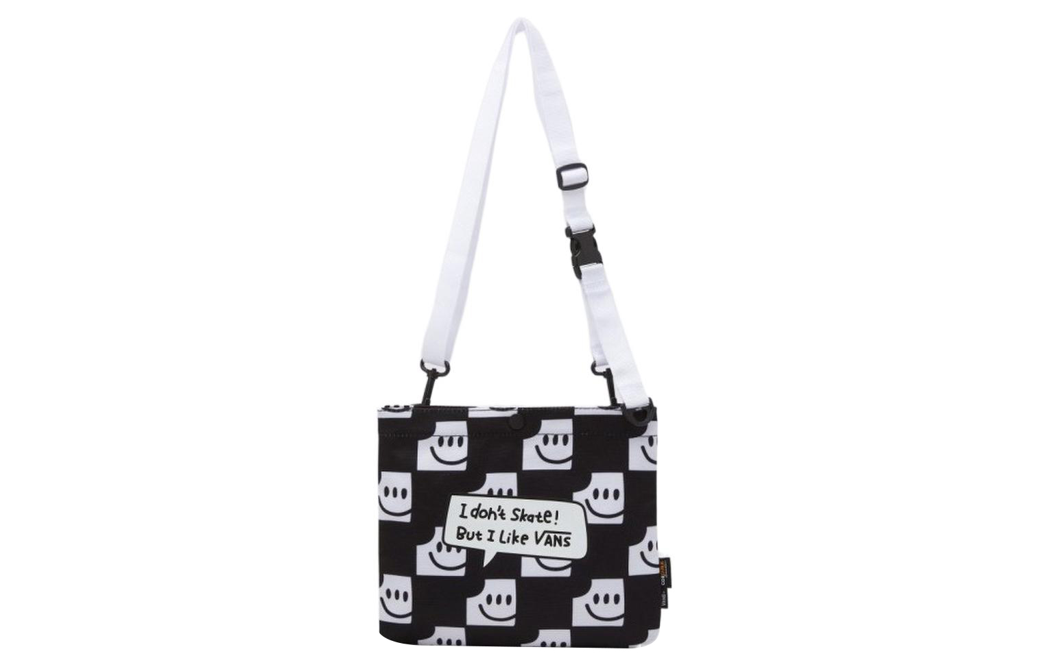 Сумка унисекс Vans VN000EVYCAF1 черно-белая, Black/White EU