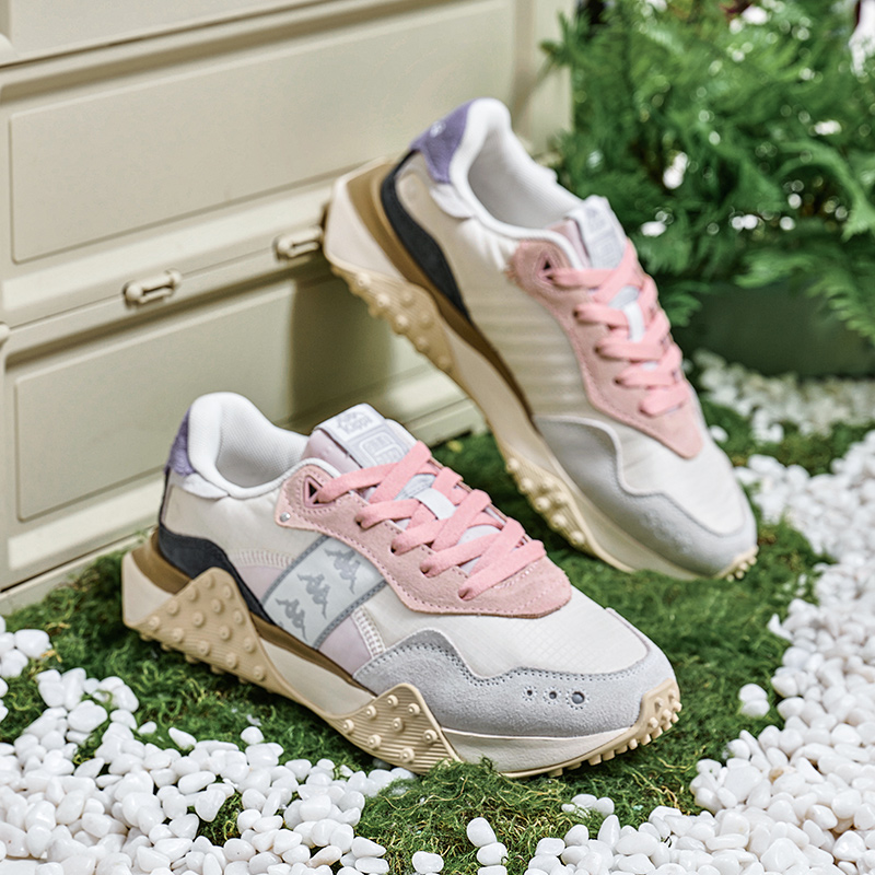 Кроссовки женские Kappa K0D85MM07-027 белые, серые, фиолетовые, розовые, 39 EU