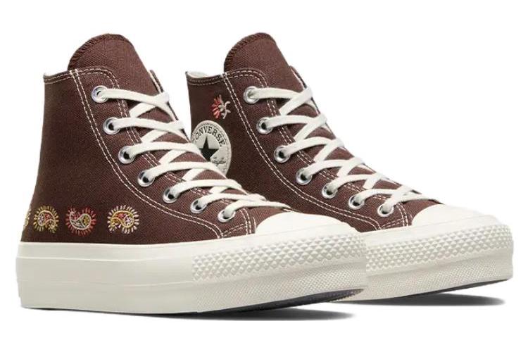 Кеды женские Converse All Star Lift Crafted Evolution коричневые, 37 EU