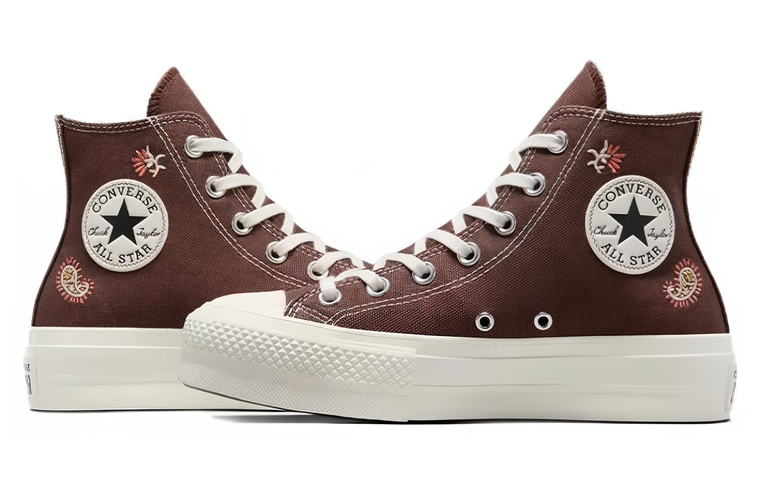Кеды женские Converse All Star Lift Crafted Evolution коричневые, 37 EU