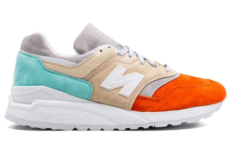 Кроссовки унисекс New Balance 997.5 Cyclades оранжево-турquoise, 39 EU