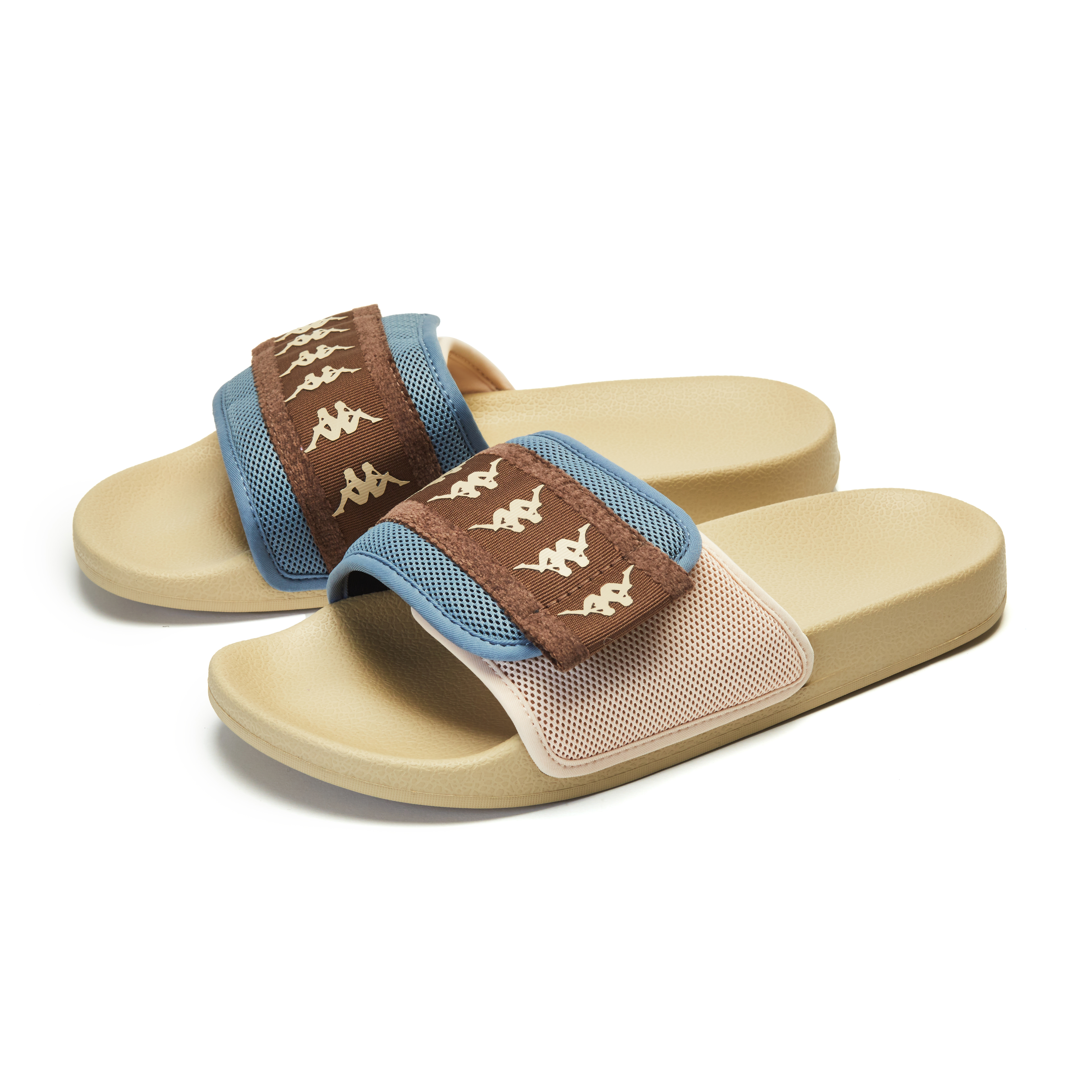 Шлепанцы унисекс Kappa 5362, пепельно-голубые, 35 EU