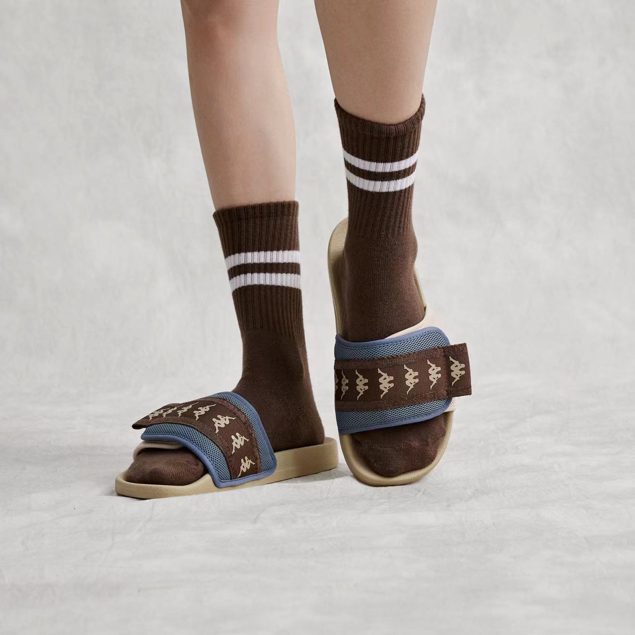 Шлепанцы унисекс Kappa 5362, пепельно-голубые, 35 EU