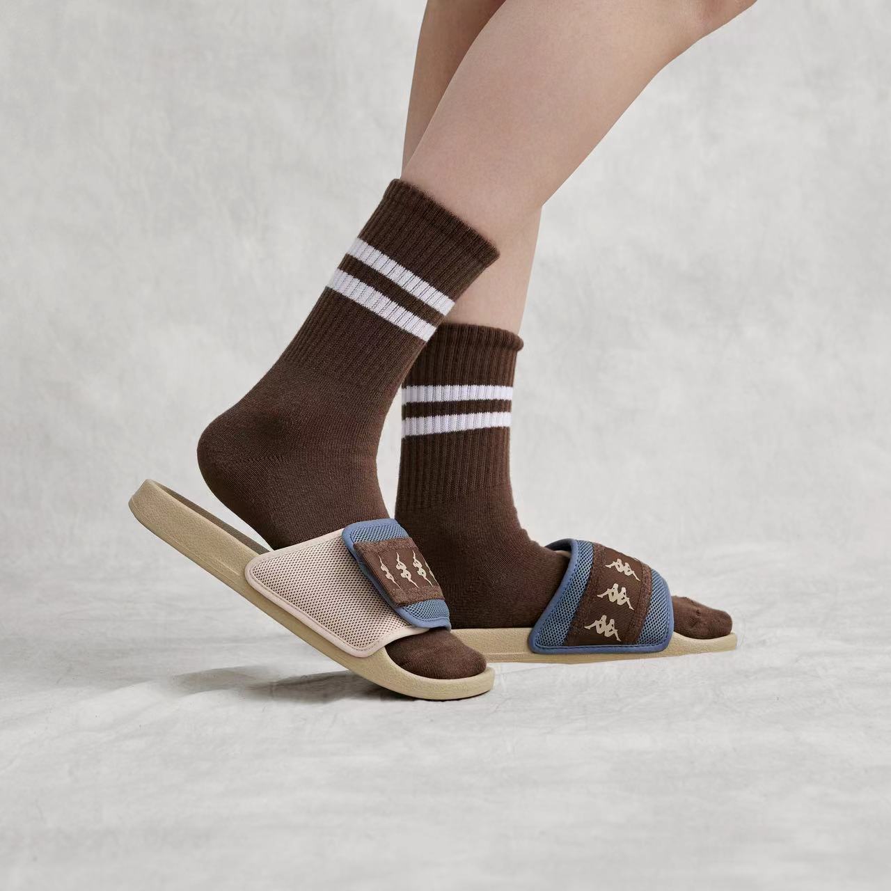 Шлепанцы унисекс Kappa 5362, пепельно-голубые, 35 EU