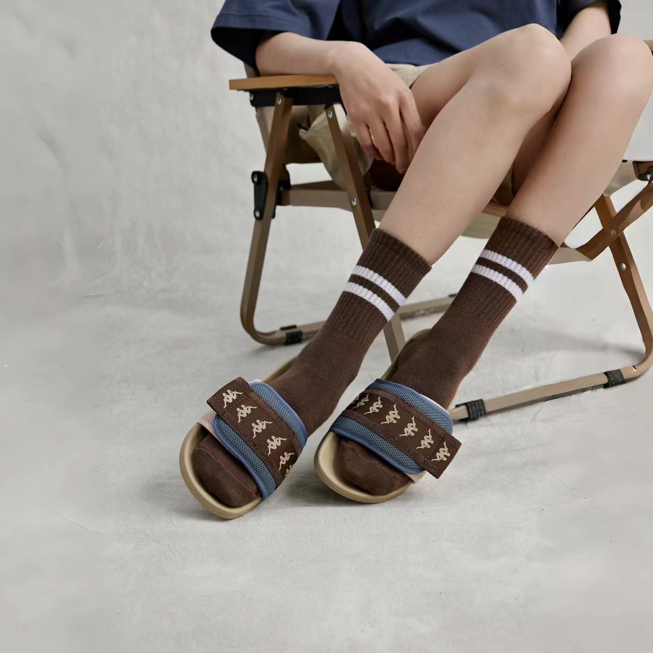 Шлепанцы унисекс Kappa 5362, пепельно-голубые, 35 EU