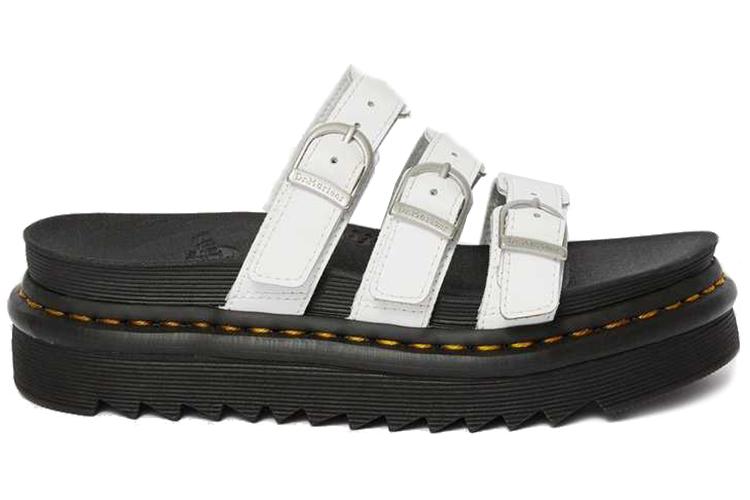 Шлепанцы женские Dr.Martens 25456100 черно-белые, 36 EU