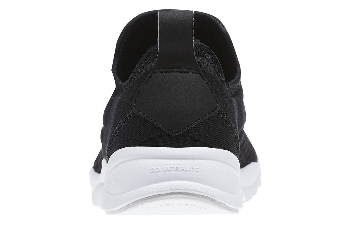 Кроссовки женские Reebok Furylite Slip On Woven черные, 36 EU