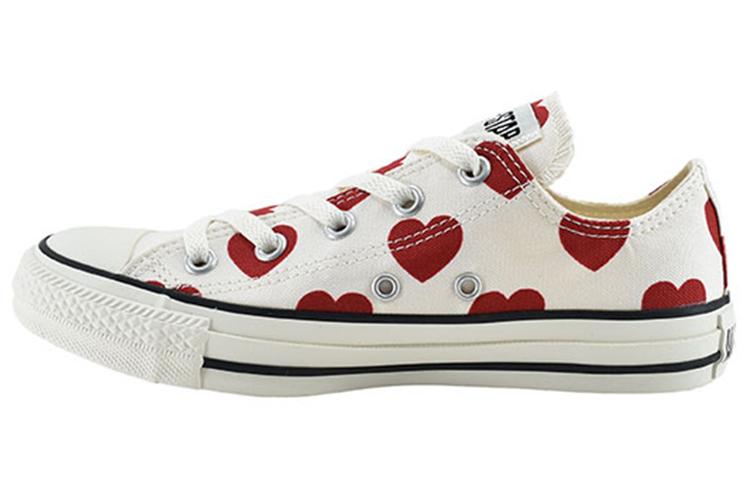 Кеды женские Converse Chuck All Star Fullhearts Ox белые, красные, 36 EU