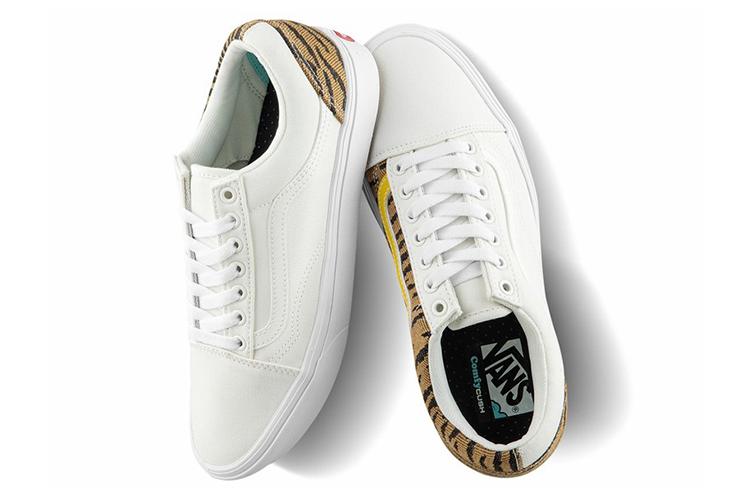 Кеды унисекс Vans ComfyCush Old Skool Le Tigre белые, 36 EU
