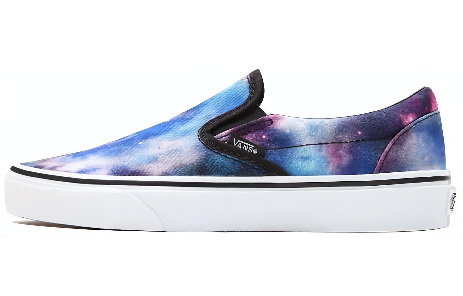 Слипоны унисекс Vans Classic Slip On Galaxy, синий-фиолетовый