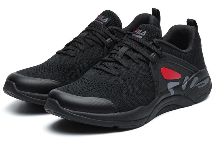 Кроссовки женские FILA A12W142114FBA черные/красные, 37.5 EU