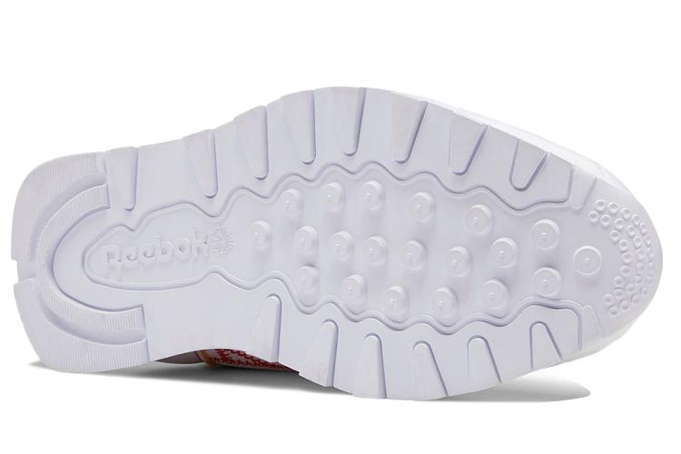 Кроссовки унисекс Reebok Classic Leather Kanghyuk белые, красные, 42 EU