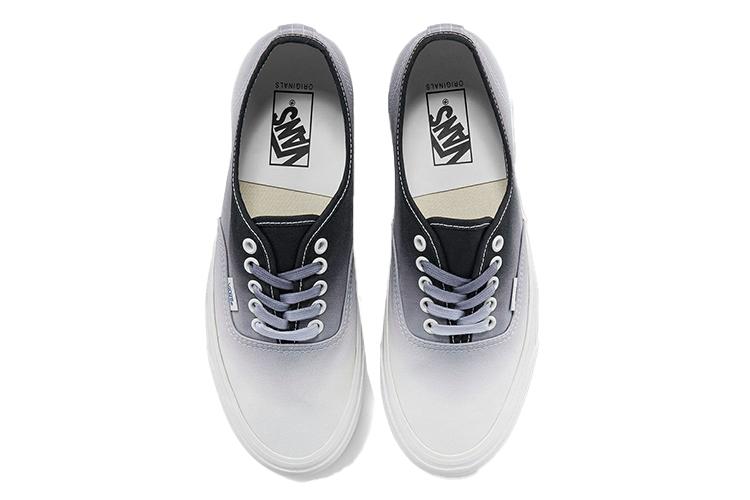 Кроссовки унисекс Vans Authentic LX Dip Dye черные, белые, 36 EU