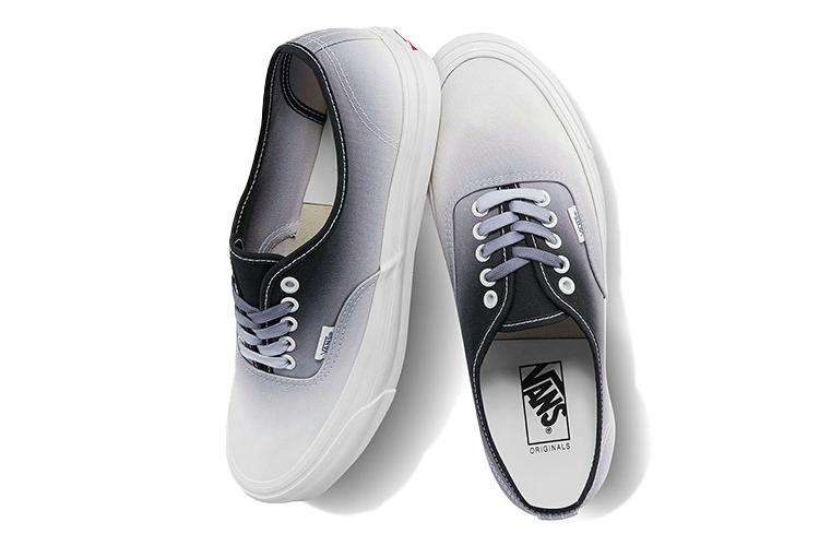 Кроссовки унисекс Vans Authentic LX Dip Dye черные, белые, 36 EU