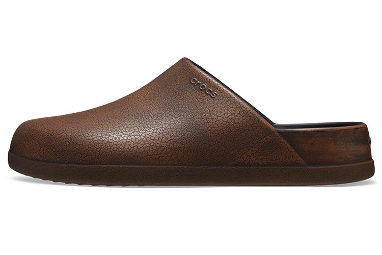 Шлепанцы унисекс Crocs Dylan Burnished темно-коричневые, 37-38 EU
