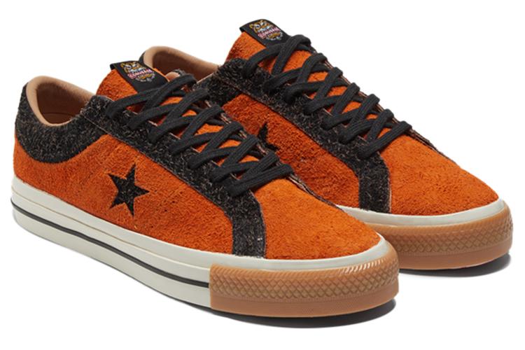 Кеды унисекс Converse One Star Retro Casual оранжевые, 36 EU