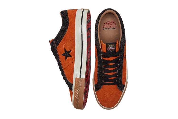 Кеды унисекс Converse One Star Retro Casual оранжевые, 36 EU