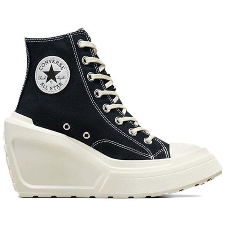 Ботильоны женские Converse Chuck 70 De Luxe Wedge черные, 35 EU