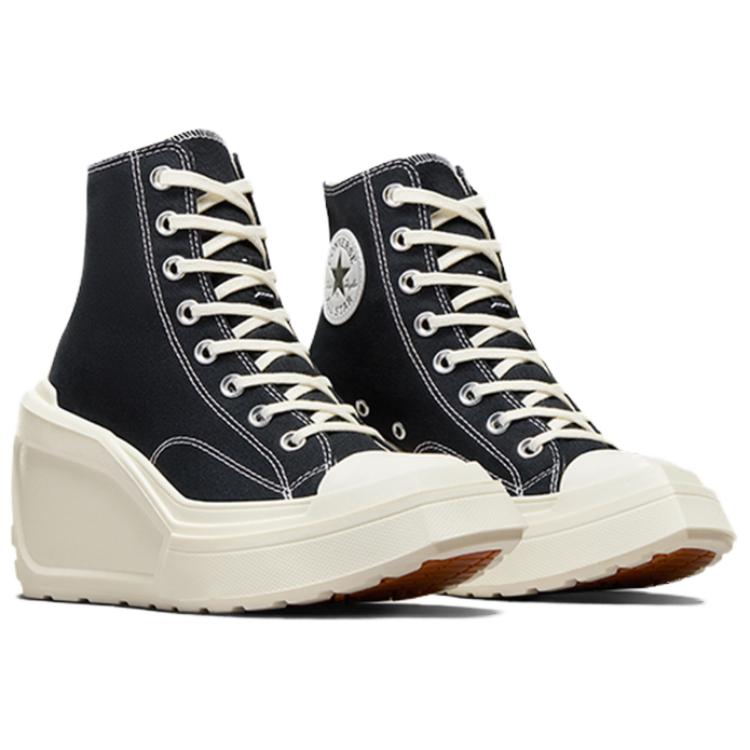 Ботильоны женские Converse Chuck 70 De Luxe Wedge черные, 35 EU