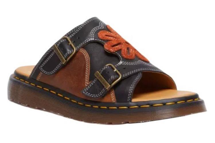 Шлепанцы унисекс Dr.Martens 31719140 коричневые, 39 EU