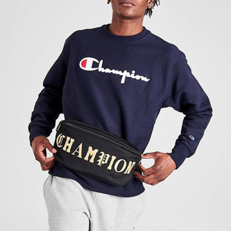 Сумка унисекс Champion CH1191-011 черная с золотом, One Size EU