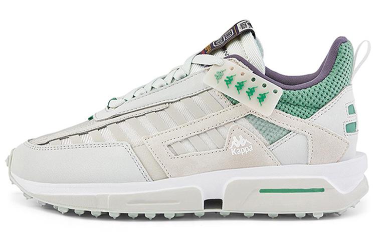 Кроссовки женские Kappa K0A65MM61-124 белые с зелёными акцентами, 37 EU