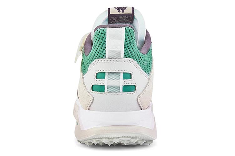 Кроссовки женские Kappa K0A65MM61-124 белые с зелёными акцентами, 37 EU