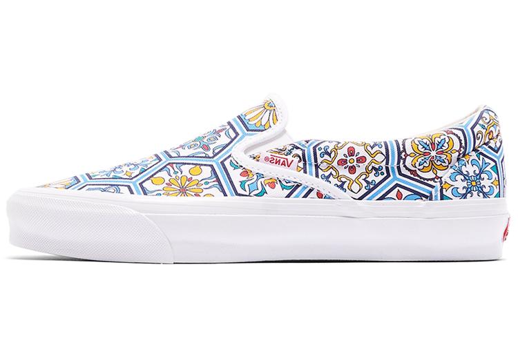Слипоны унисекс Vans Slip On Kith Moroccan Tile Blue, 44.5 EU