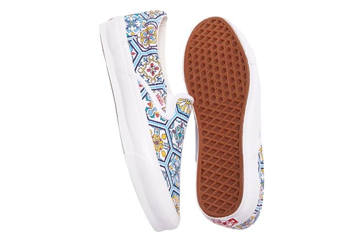 Слипоны унисекс Vans Slip On Kith Moroccan Tile Blue, 44.5 EU
