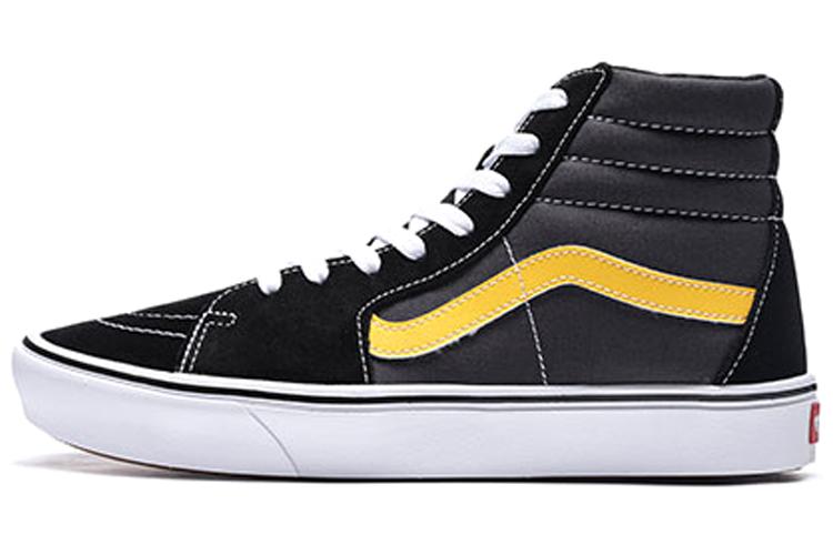 Кеды унисекс Vans ComfyCush SK8 Hi черные, желтые