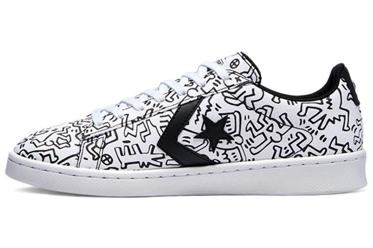 Кроссовки унисекс Converse Pro Leather Ox Keith Haring белые, 40.5 EU