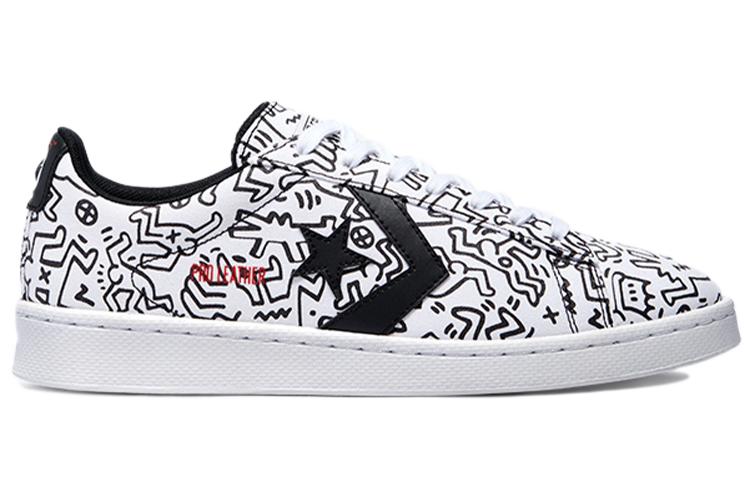 Кроссовки унисекс Converse Pro Leather Ox Keith Haring белые, 40.5 EU