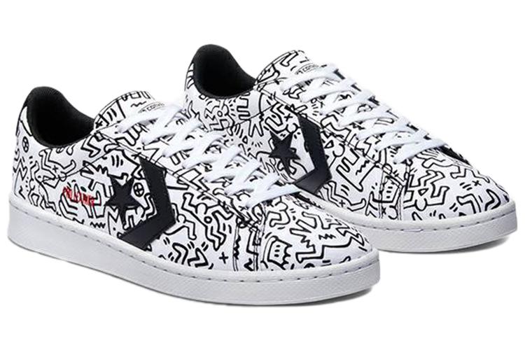 Кроссовки унисекс Converse Pro Leather Ox Keith Haring белые, 40.5 EU