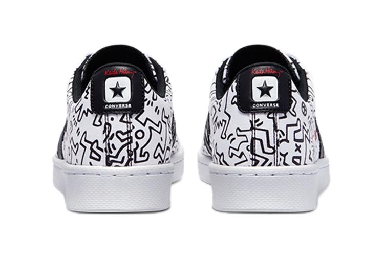 Кроссовки унисекс Converse Pro Leather Ox Keith Haring белые, 40.5 EU